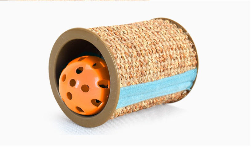 KFX-0579517 Sisal Cat Scratching Post with Bell - Durable and Entertaining Scratcher for All Cat Breeds