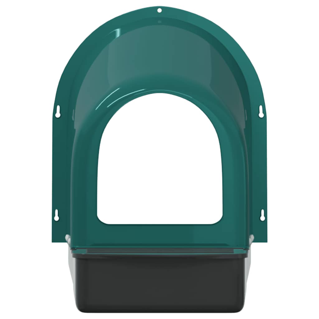 KFX-0580925 Wall-Mounted Chicken Nesting Boxes - Set of 4, Dark Green ABS Plastic, Space-Saving Design with Easy Access for Egg Collection