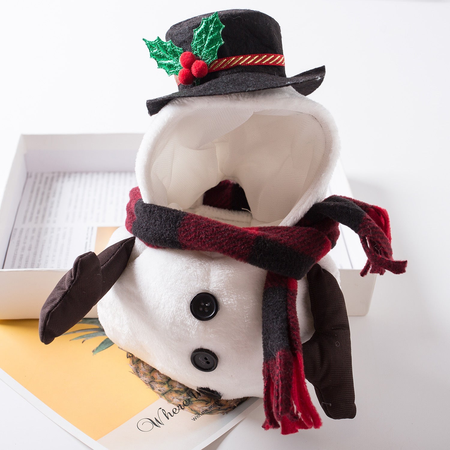 KFX-0583485 Snowman Costume for Pets - Fun Christmas Apparel in Sizes S, M, L, XL