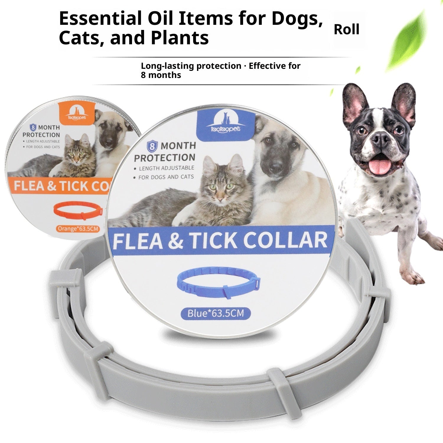 KFX-0585149 Adjustable Anti-Bite Collar for Dogs and Cats - Monochrome PVC Design, Available in Four Colors