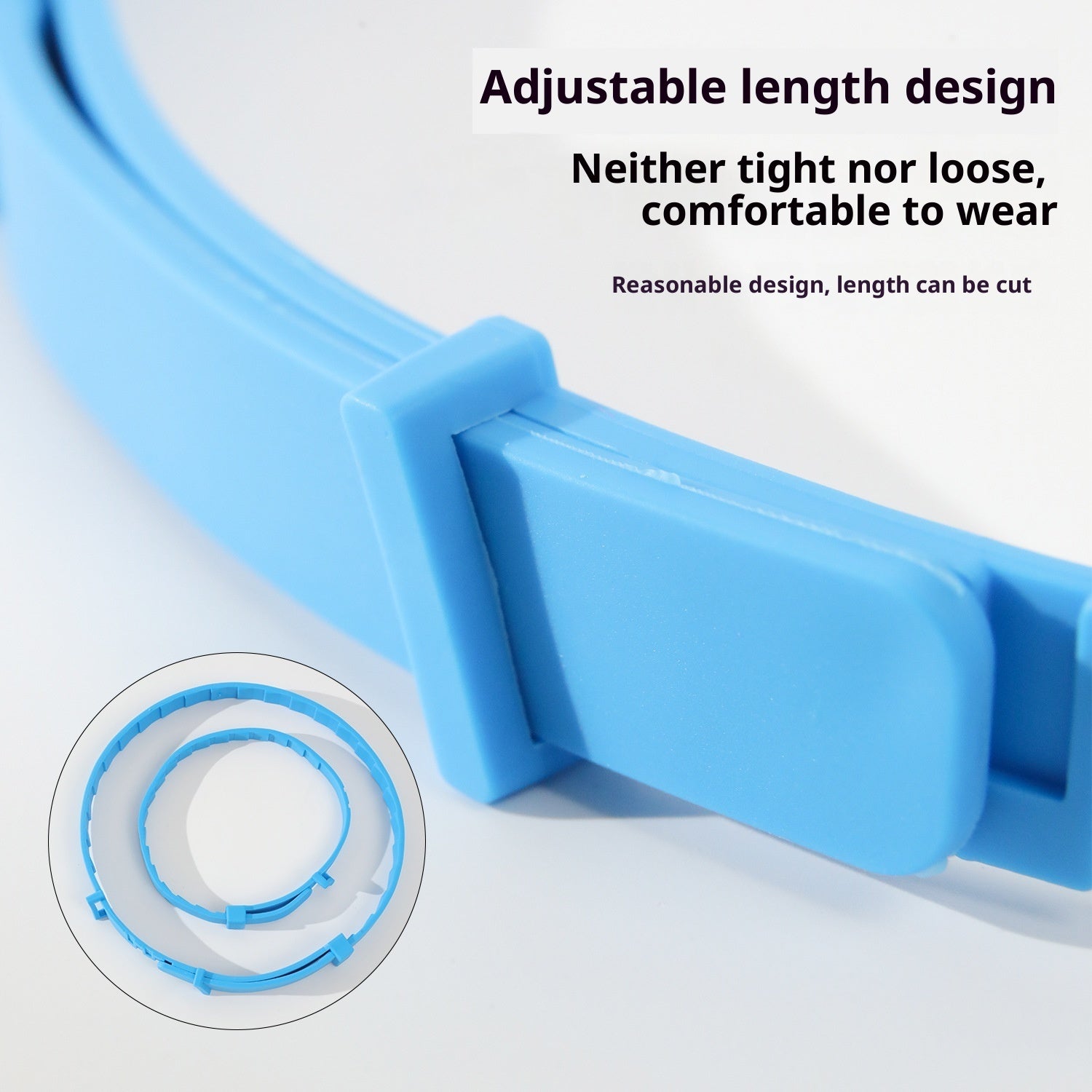 KFX-0585149 Adjustable Anti-Bite Collar for Dogs and Cats - Monochrome PVC Design, Available in Four Colors