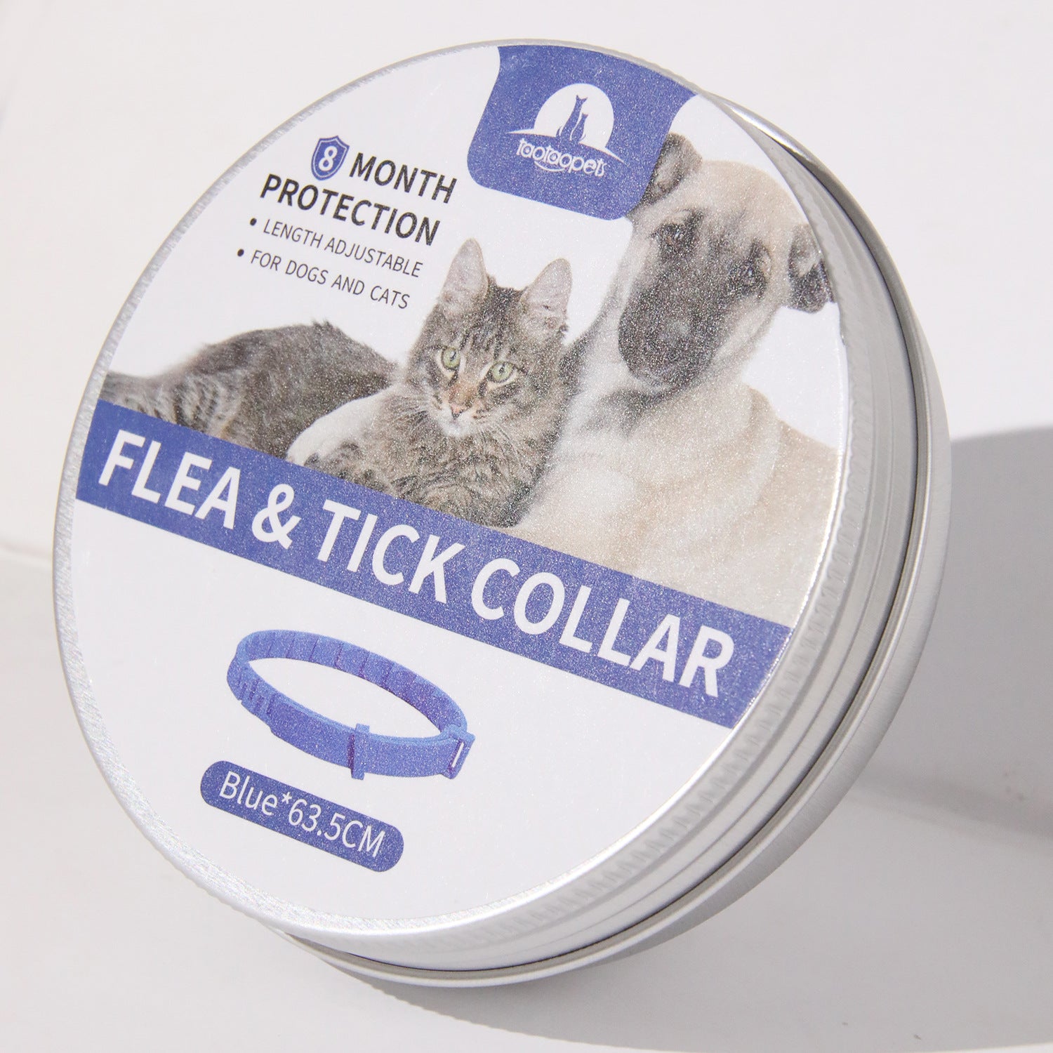 KFX-0585149 Adjustable Anti-Bite Collar for Dogs and Cats - Monochrome PVC Design, Available in Four Colors