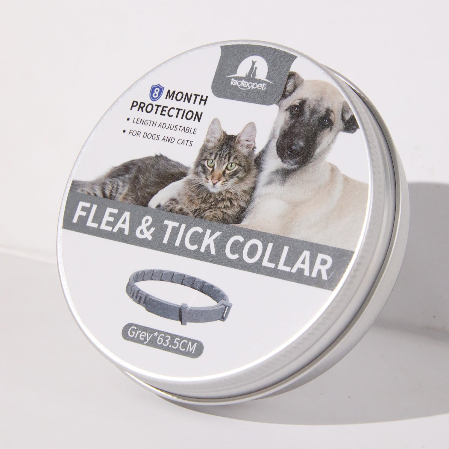 KFX-0585149 Adjustable Anti-Bite Collar for Dogs and Cats - Monochrome PVC Design, Available in Four Colors