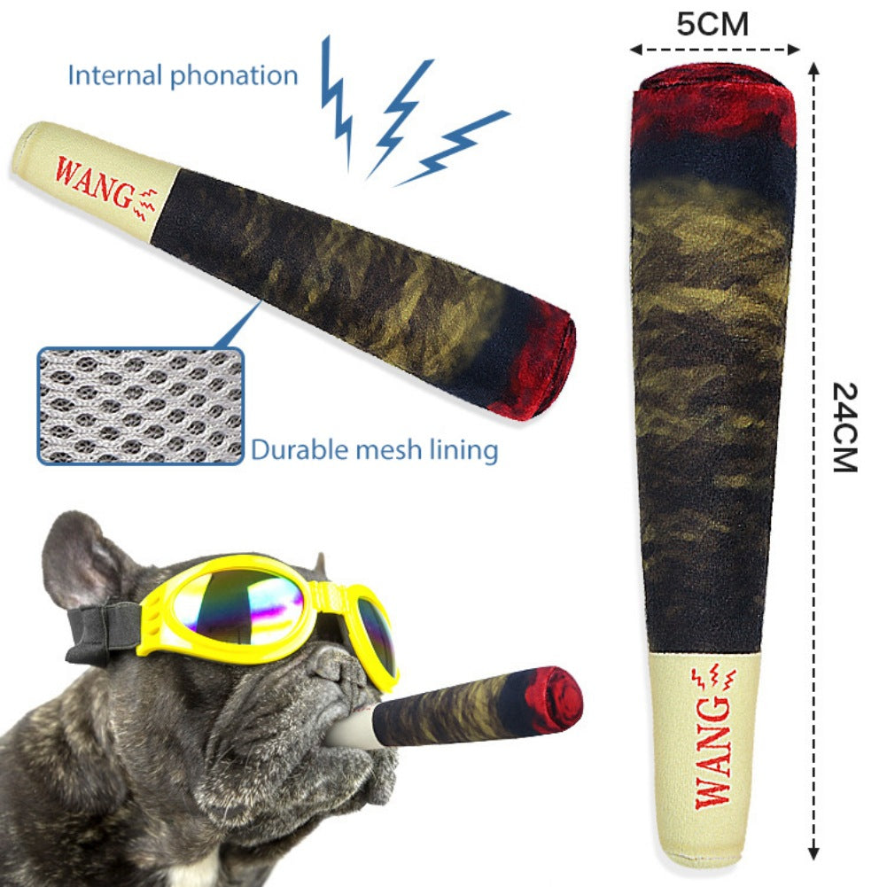 KFX-0585917 Plush Dog Toy with Sound - Fun Prank Cigarette Design for Playtime