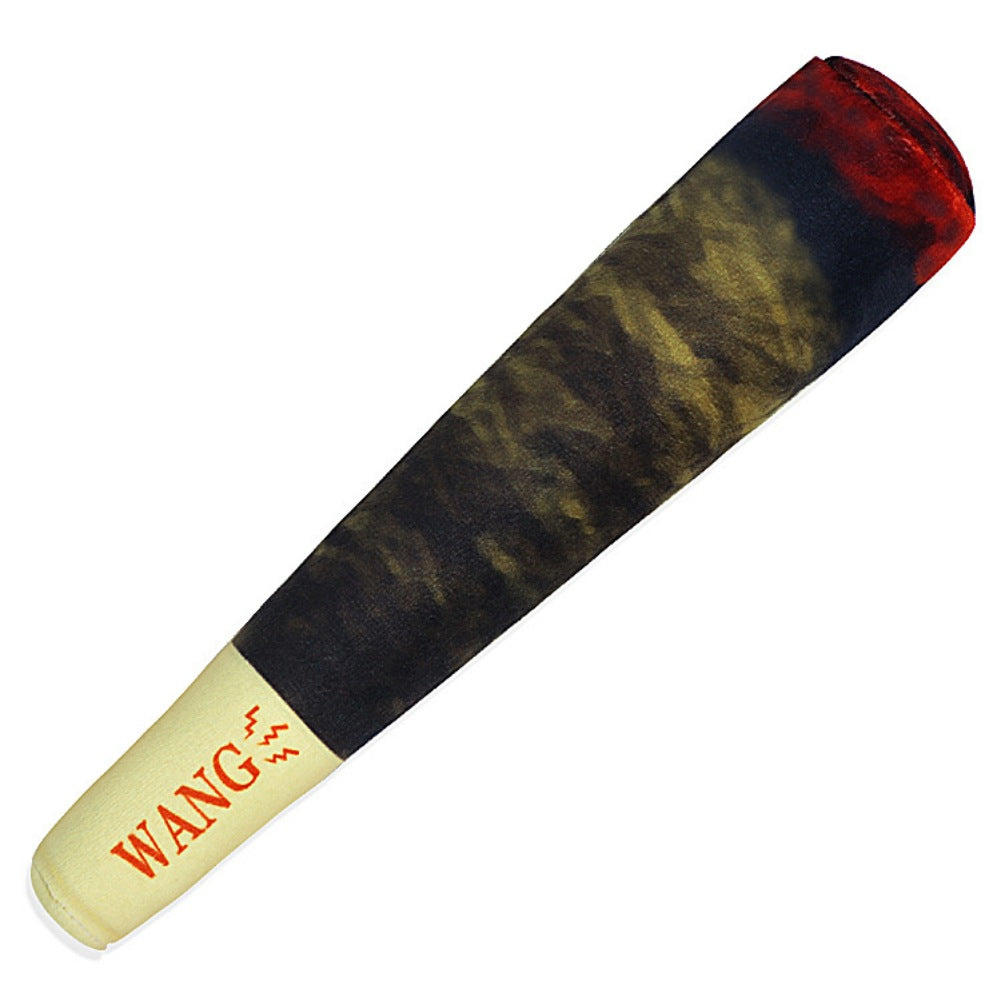 KFX-0585917 Plush Dog Toy with Sound - Fun Prank Cigarette Design for Playtime