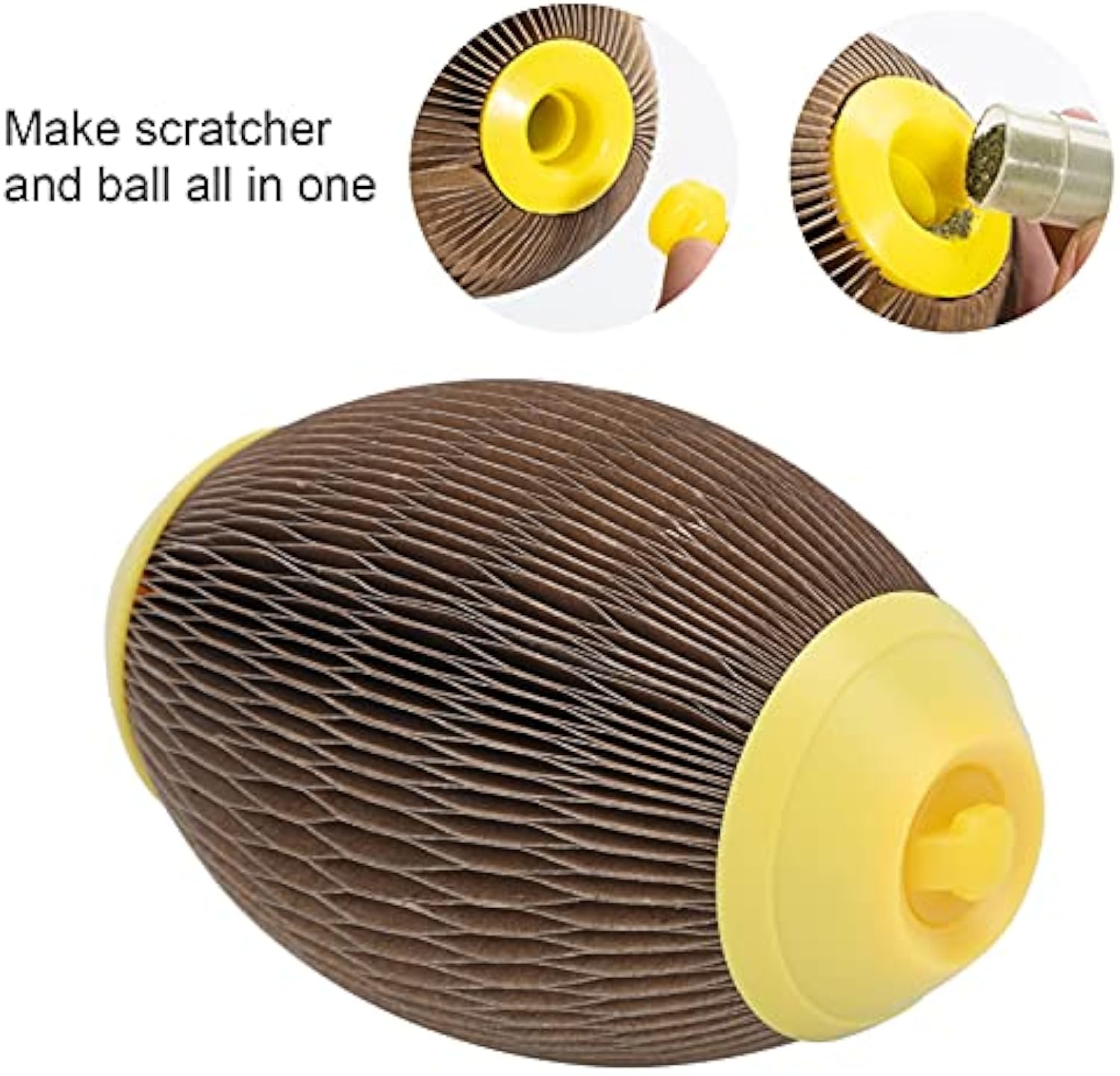 KFX-0586557 Eco-Friendly Catnip Football Toy for Active Play and Healthy Scratching