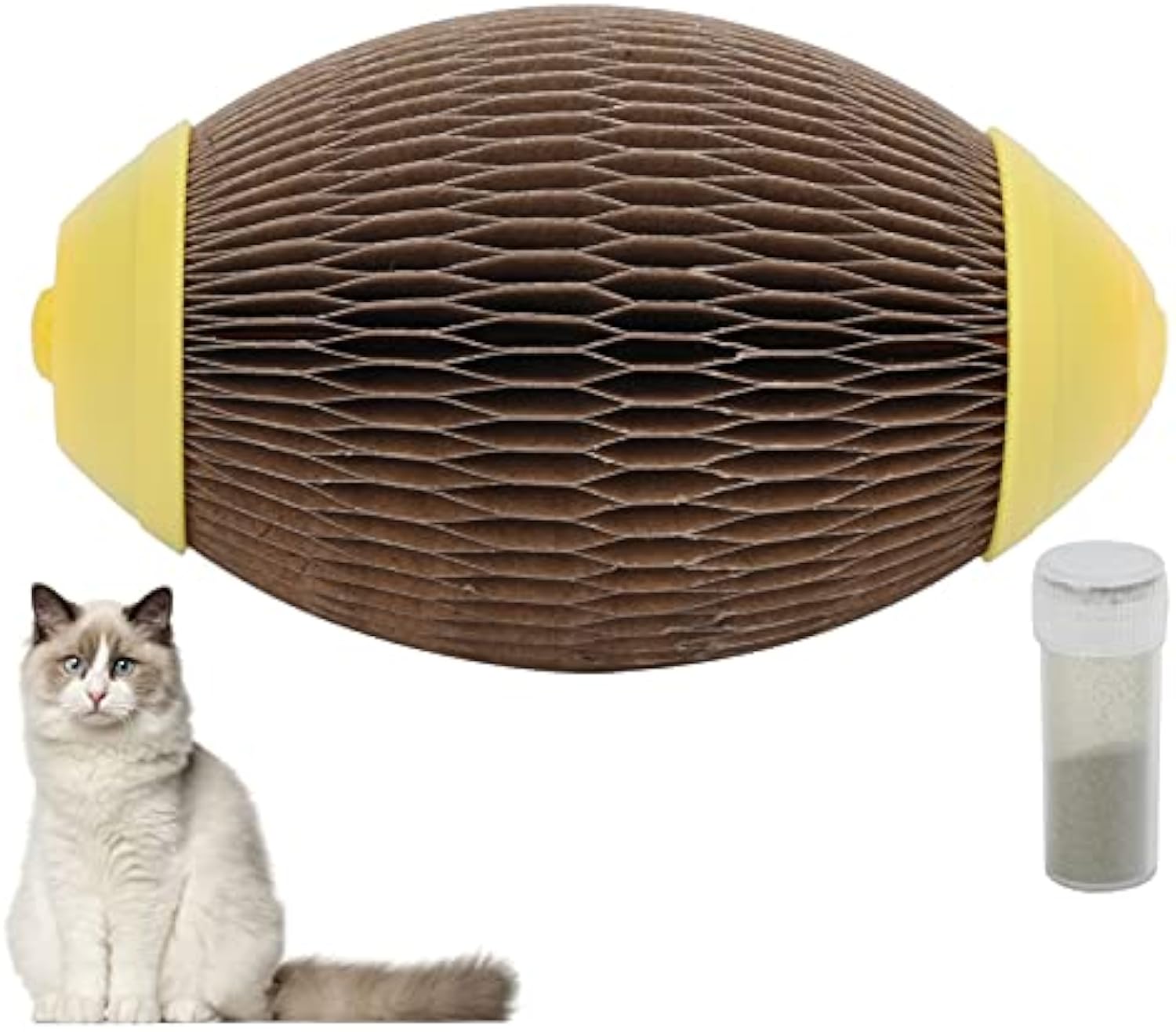 KFX-0586557 Eco-Friendly Catnip Football Toy for Active Play and Healthy Scratching