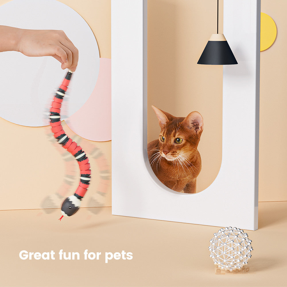 KFX-0586685 Interactive Electric Induction Snake Toy - 40cm Plastic Fun for All Ages
