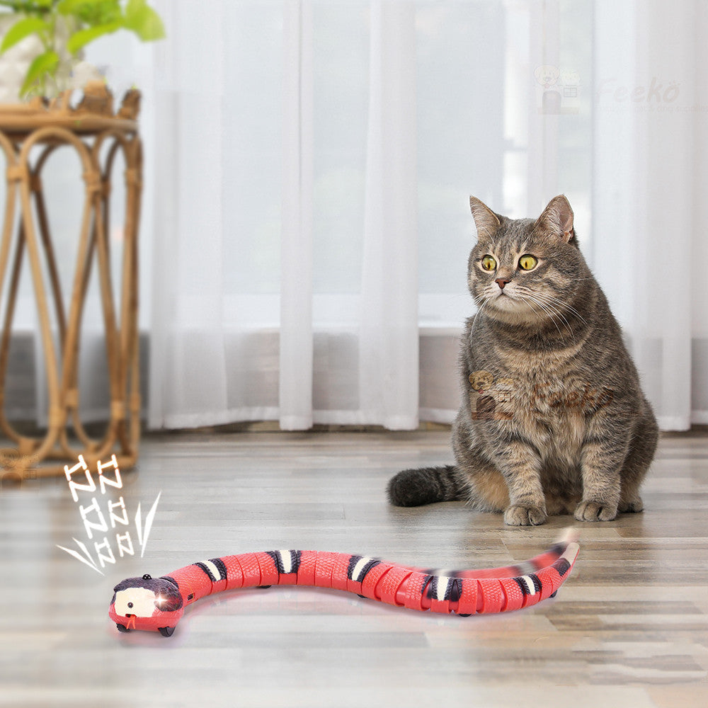 KFX-0586685 Interactive Electric Induction Snake Toy - 40cm Plastic Fun for All Ages