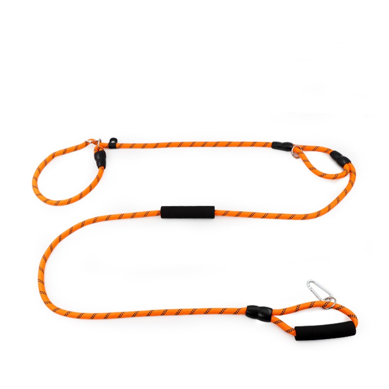 KFX-0588861 Durable Nylon Dog Traction Rope with Shock Absorption Design and Adjustable Handheld Options