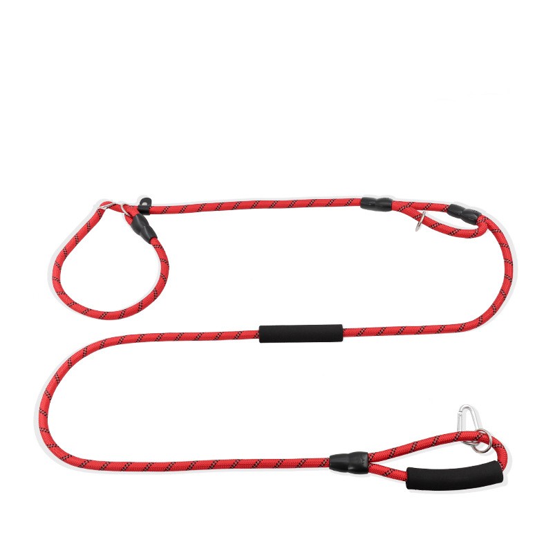KFX-0588861 Durable Nylon Dog Traction Rope with Shock Absorption Design and Adjustable Handheld Options