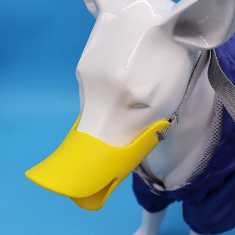 KFX-0590909 Dog Duckbilled Silicone Mouth Cover for Small to Medium Pets - Available in Multiple Colors