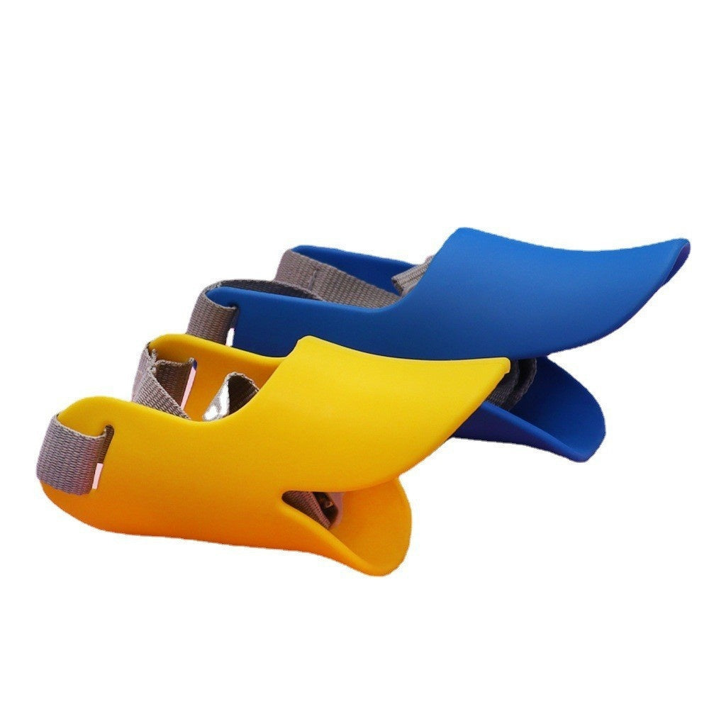 KFX-0590909 Dog Duckbilled Silicone Mouth Cover for Small to Medium Pets - Available in Multiple Colors