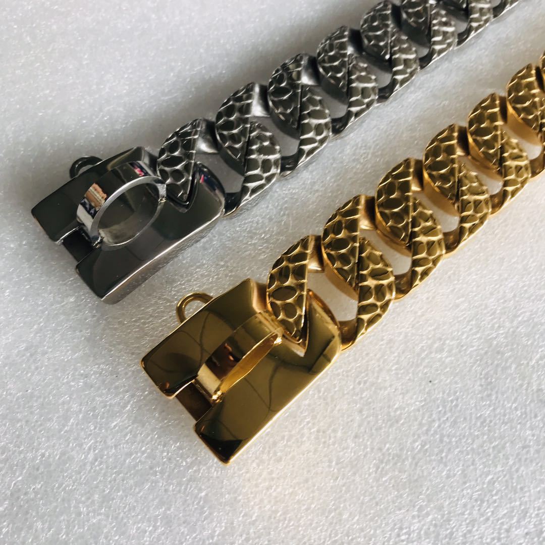 KFX-0592829 Stainless Steel P Chain Dog Chain in Multiple Sizes for Pet Safety and Durability