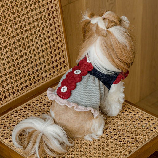 KFX-0593213 Cozy Coral Fleece Winter Clothes for Small Dogs in Various Colors and Sizes