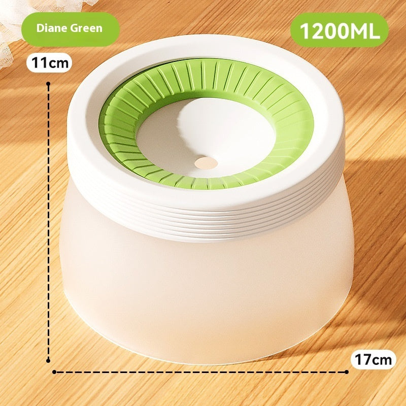 KFX-0596797 Pet Suspension Bowl for Medium and Small Dogs and Cats - Water Bowl, 600ml & 1200ml Sizes, PP Silicone