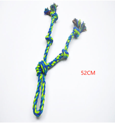 KFX-0599229 Heavy-Duty Cotton Rope Dog Toy Set for Large Breeds - Dental Chew & Tug of War Interactive Play