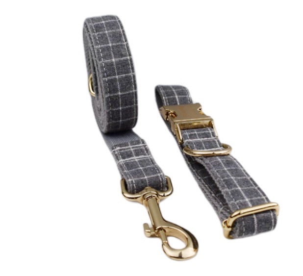 KFX-0599869 Velvet Pet Collar with Scalable Traction Rope and Bow Tie - Adjustable Fit for Dogs