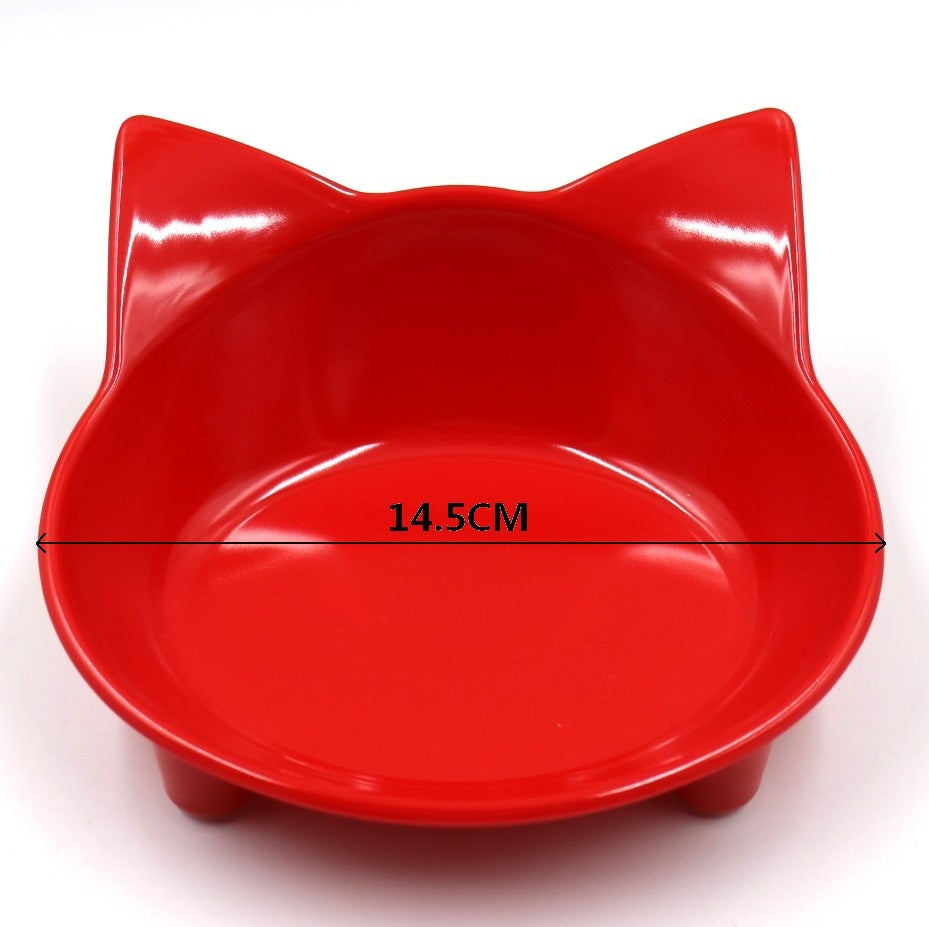 KFX-0600765 Anti-Slip Melamine Cat Bowl in Black for Easy Maintenance