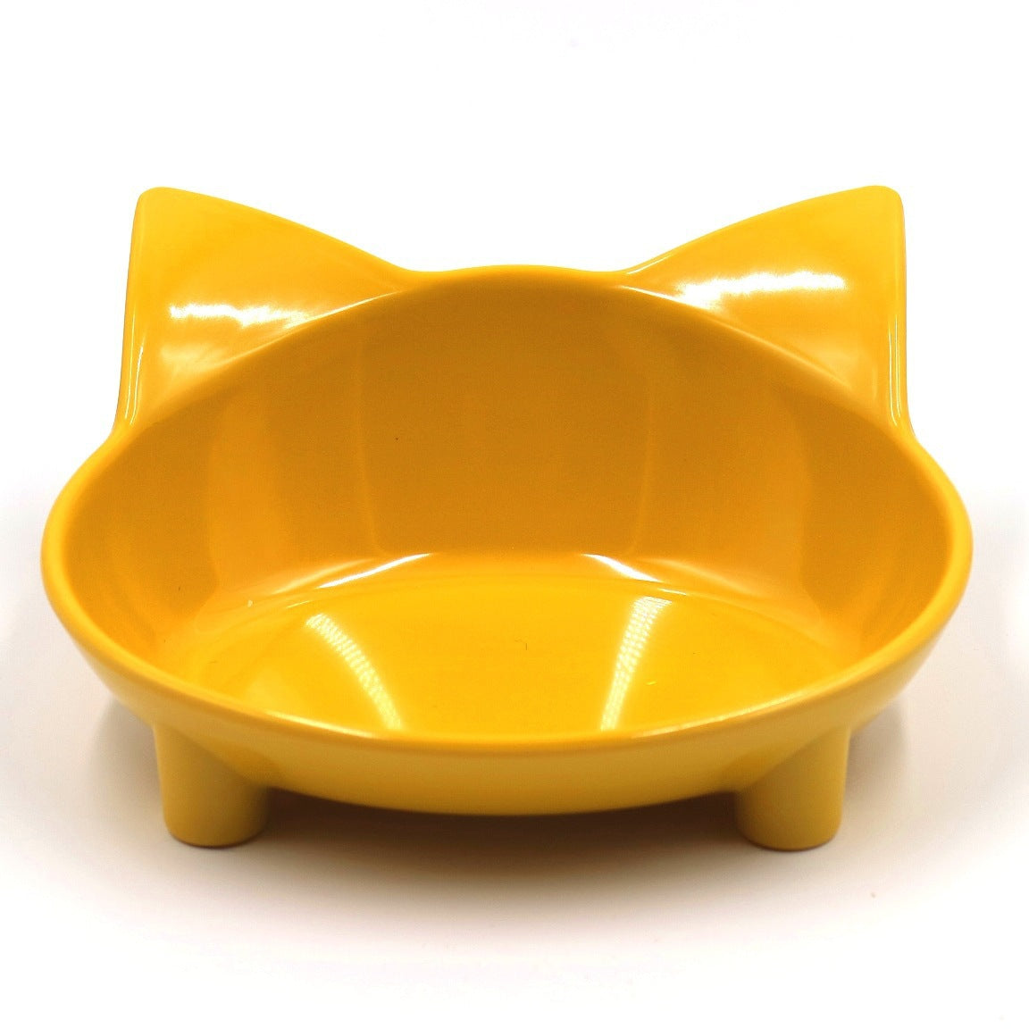 KFX-0600765 Anti-Slip Melamine Cat Bowl in Black for Easy Maintenance