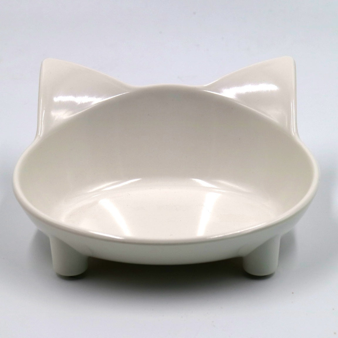 KFX-0600765 Anti-Slip Melamine Cat Bowl in Black for Easy Maintenance