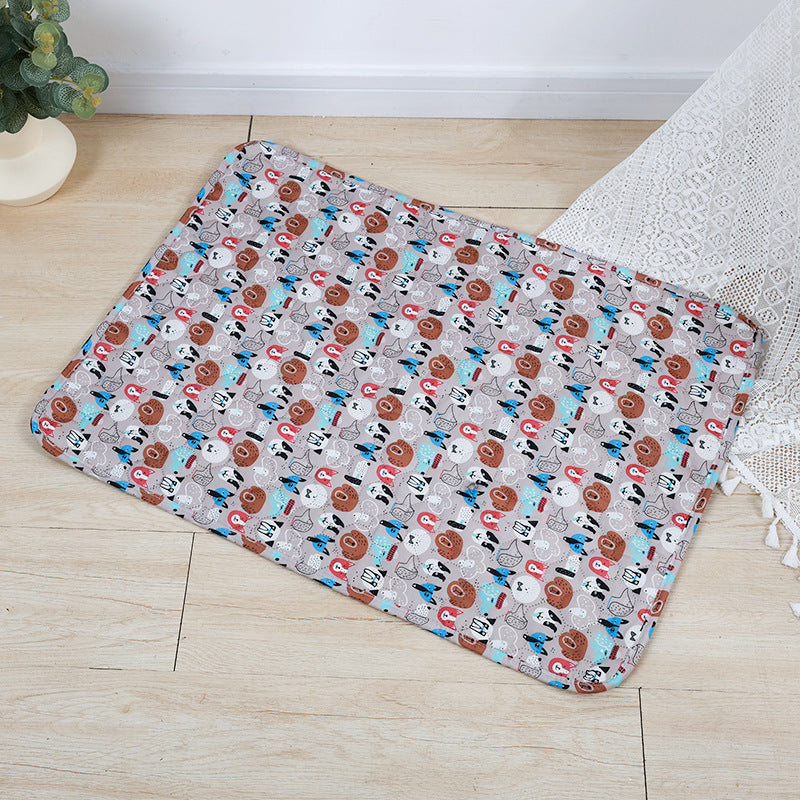 KFX-0602429 Reusable Washable Pet Urine Pad, Waterproof Non-Slip Cat and Dog Training Mat, Absorbent & Machine Washable