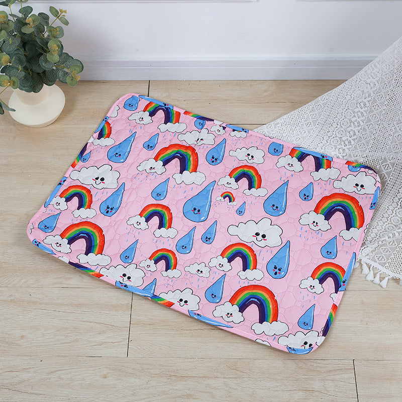 KFX-0602429 Reusable Washable Pet Urine Pad, Waterproof Non-Slip Cat and Dog Training Mat, Absorbent & Machine Washable
