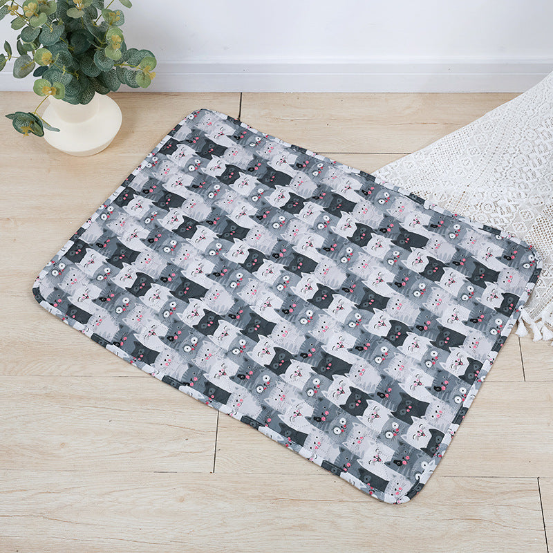 KFX-0602429 Reusable Washable Pet Urine Pad, Waterproof Non-Slip Cat and Dog Training Mat, Absorbent & Machine Washable