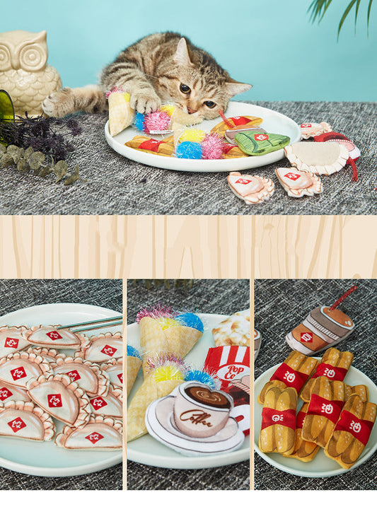 KFX-0602813 Catnip Cat Toy with Cat Teeth Fun and Interactive Play for Cats