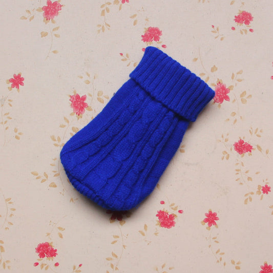 KFX-0604349 Cozy Knitted Dog Sweater for Small Breeds - Warm Autumn/Winter Design