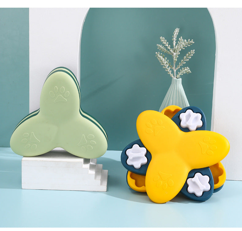 KFX-0609597 Interactive Dog Puzzle Toy with Treat Dispenser for Mental Stimulation and Slow Feeding