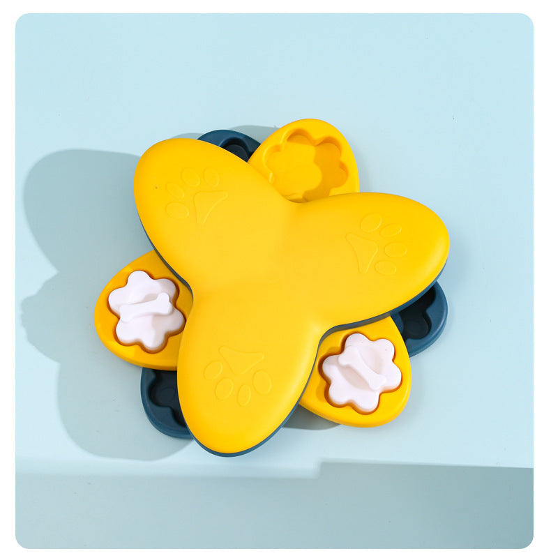 KFX-0609597 Interactive Dog Puzzle Toy with Treat Dispenser for Mental Stimulation and Slow Feeding