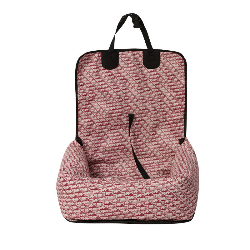 KFX-0611133 Breathable and Portable Pet Car Seat Bed - Medium Soft Cationic Net, Multiple Colors
