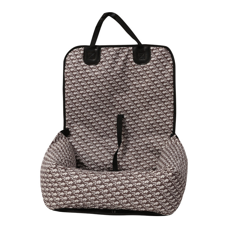 KFX-0611133 Breathable and Portable Pet Car Seat Bed - Medium Soft Cationic Net, Multiple Colors