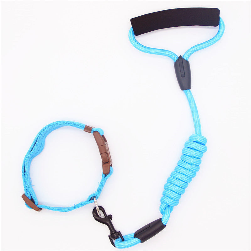KFX-0611901 Durable Adjustable Pet Leash and Collar Set for All Dog Sizes