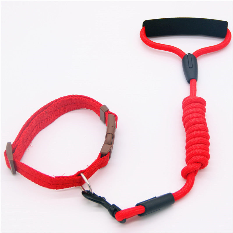 KFX-0611901 Durable Adjustable Pet Leash and Collar Set for All Dog Sizes