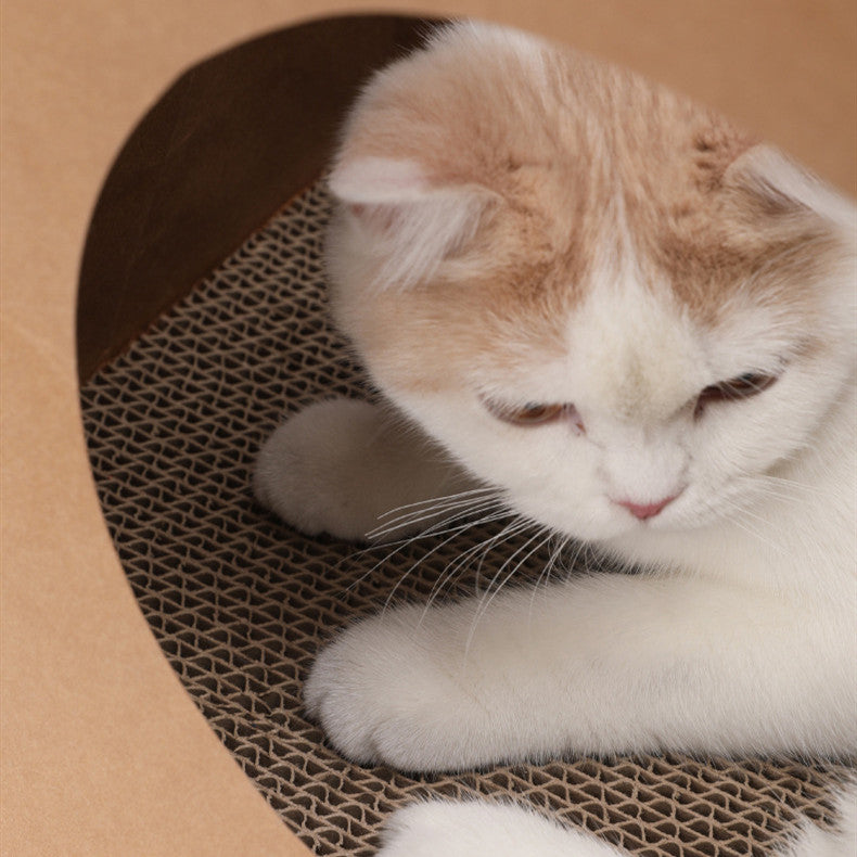 KFX-0612157 Kraft Paper Cat Nest with Integrated Scratch Board - Washable & Durable Design