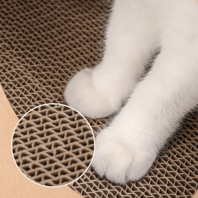 KFX-0612157 Kraft Paper Cat Nest with Integrated Scratch Board - Washable & Durable Design