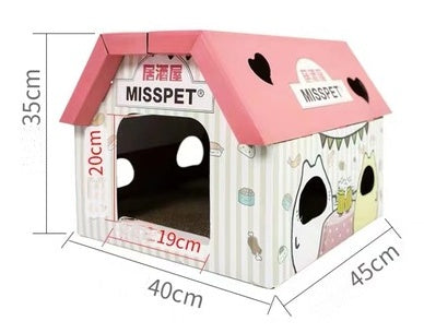 KFX-0612285 Milk Carton Cat Scratcher Toy - High-Density Corrugated Paper, Multiple Flavors