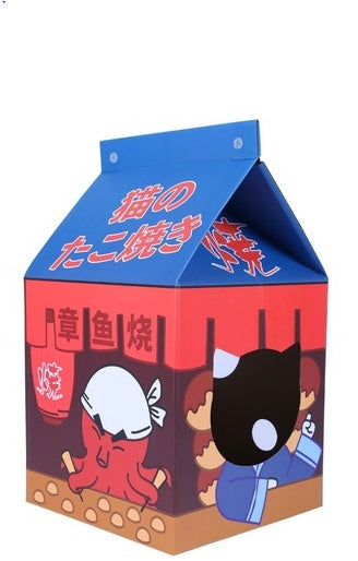 KFX-0612285 Milk Carton Cat Scratcher Toy - High-Density Corrugated Paper, Multiple Flavors