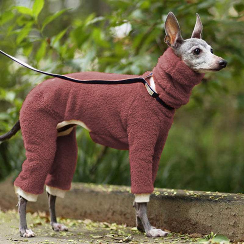 KFX-0616253 Reversible Thick Polar Fleece Dog Coat - Winter Warm Cotton Vest for Pets