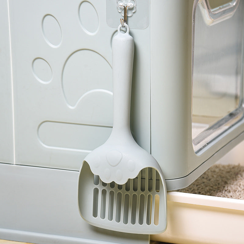 KFX-0618045 Large Hole Cat Litter Scoop with Delivery Hook – Multiple Colors Available