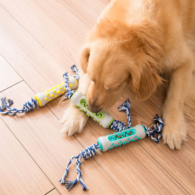 KFX-0618685 Durable Biting Rope Toy with Ball for Small and Large Dogs, TPR Material