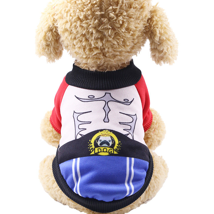 KFX-0622013 Funny Halloween Pet Costume with Adjustable Hat and Cape - Soft Cotton Sweater Design