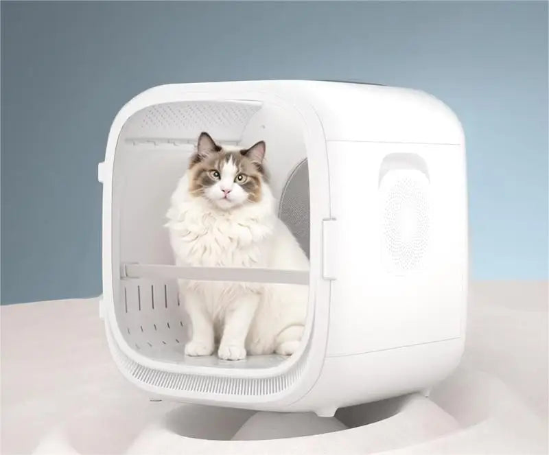 KFX-062291 Automatic Pet Hair Dryer Box with Voice Control and Temperature Settings for Cats and Small Dogs