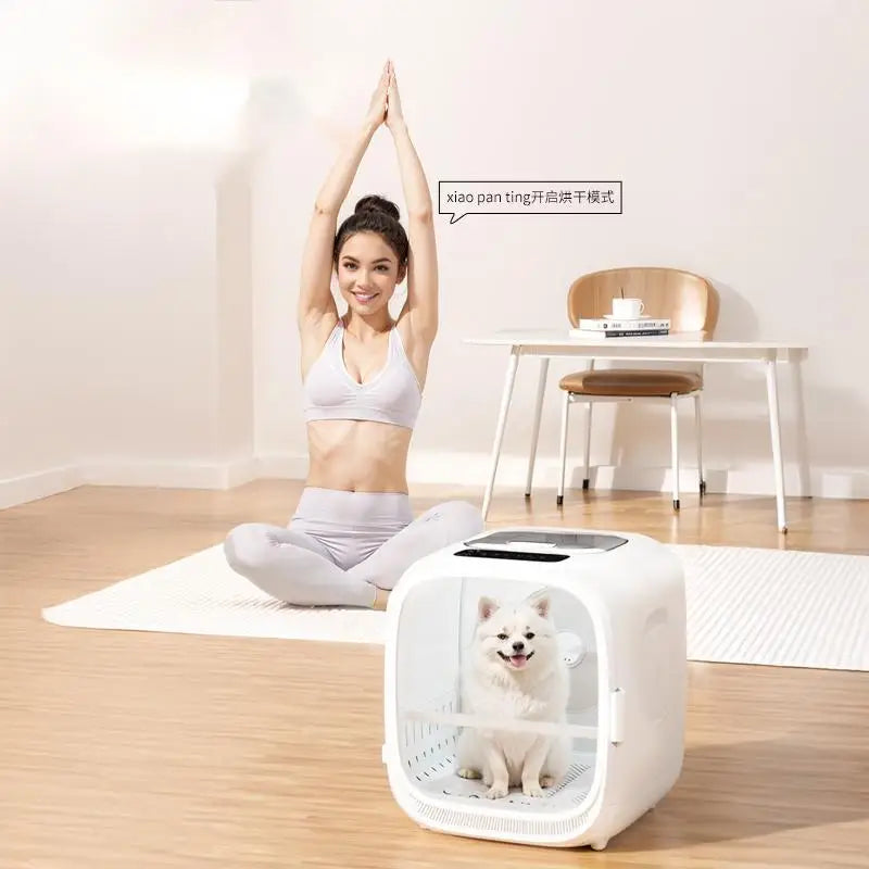KFX-062291 Automatic Pet Hair Dryer Box with Voice Control and Temperature Settings for Cats and Small Dogs