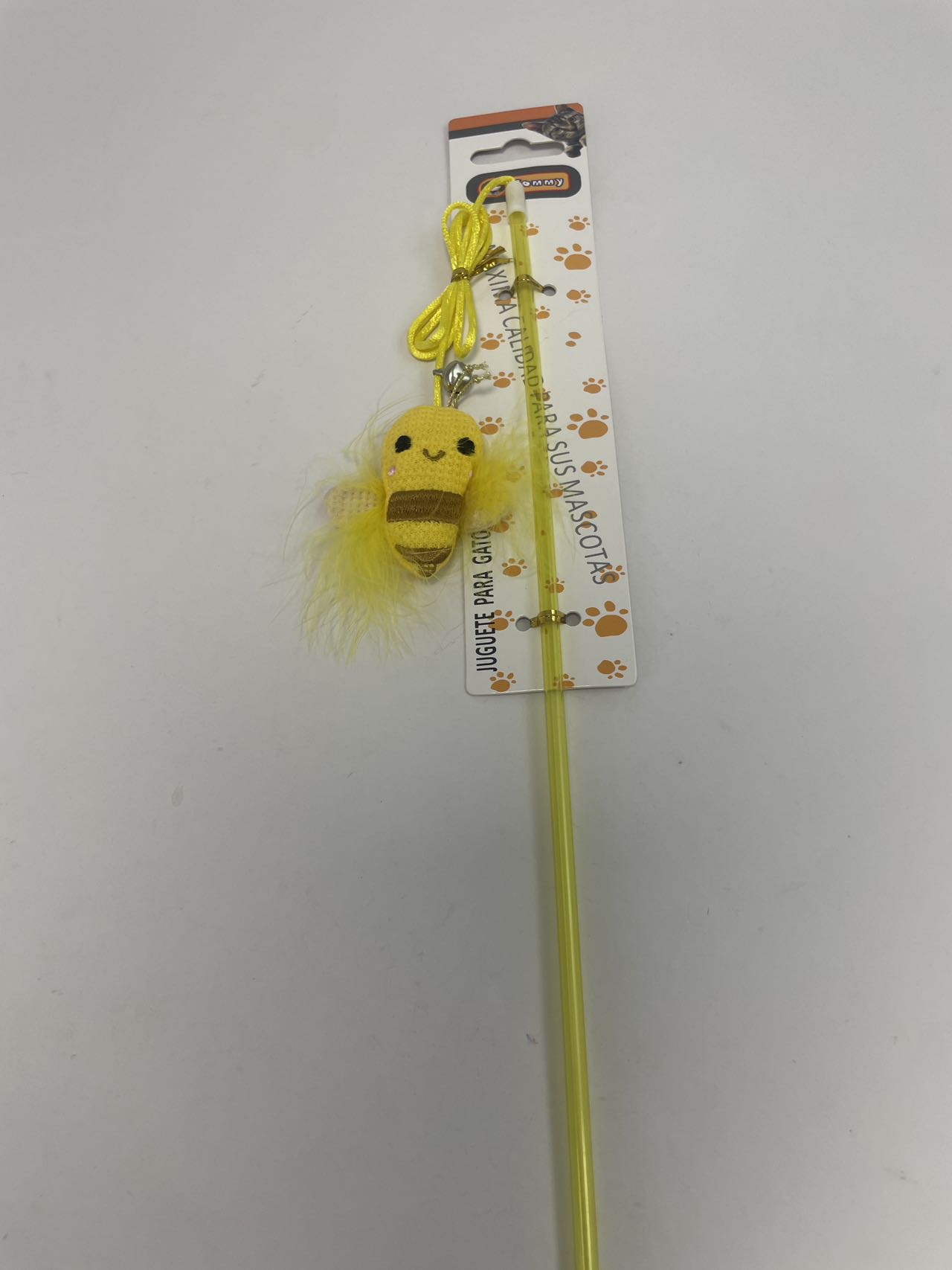 KFX-0628413 Interactive Bee Cat Teaser Wand for Playful Cats