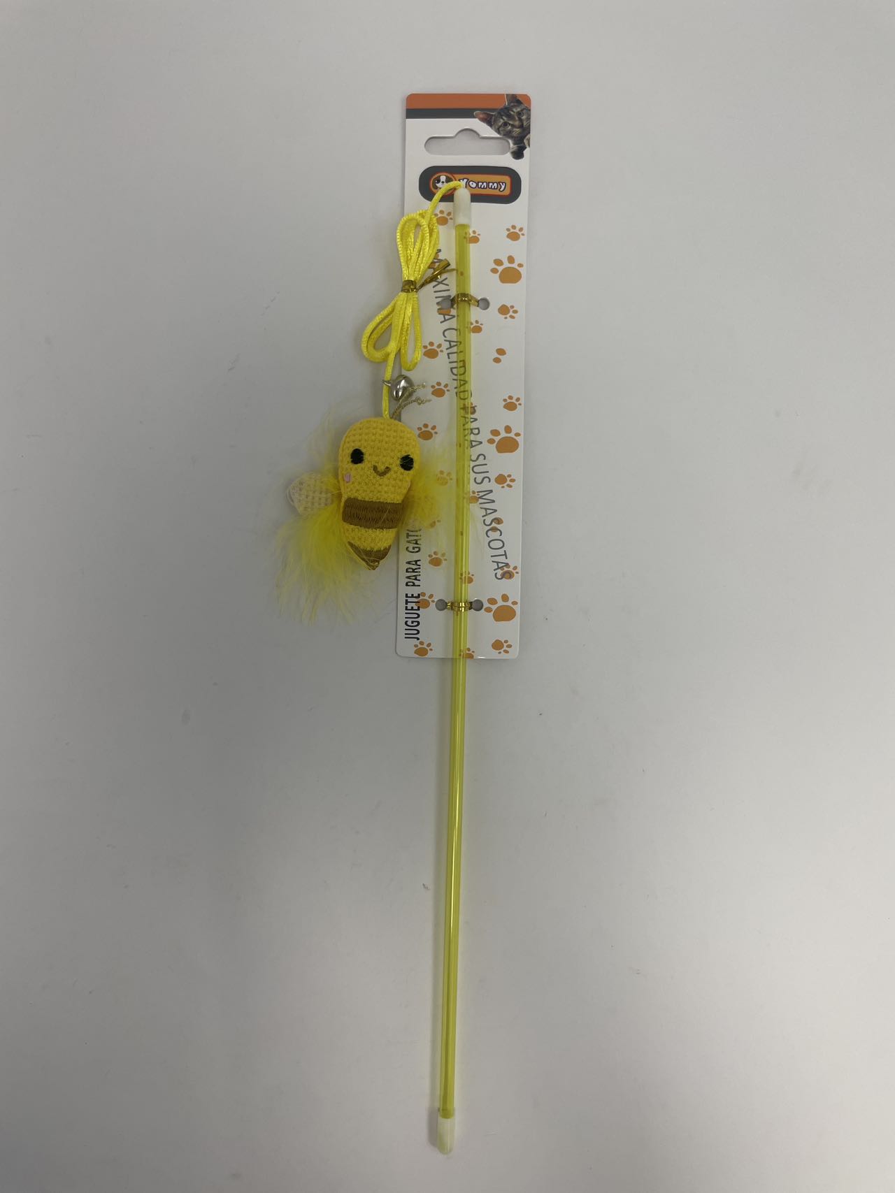 KFX-0628413 Interactive Bee Cat Teaser Wand for Playful Cats