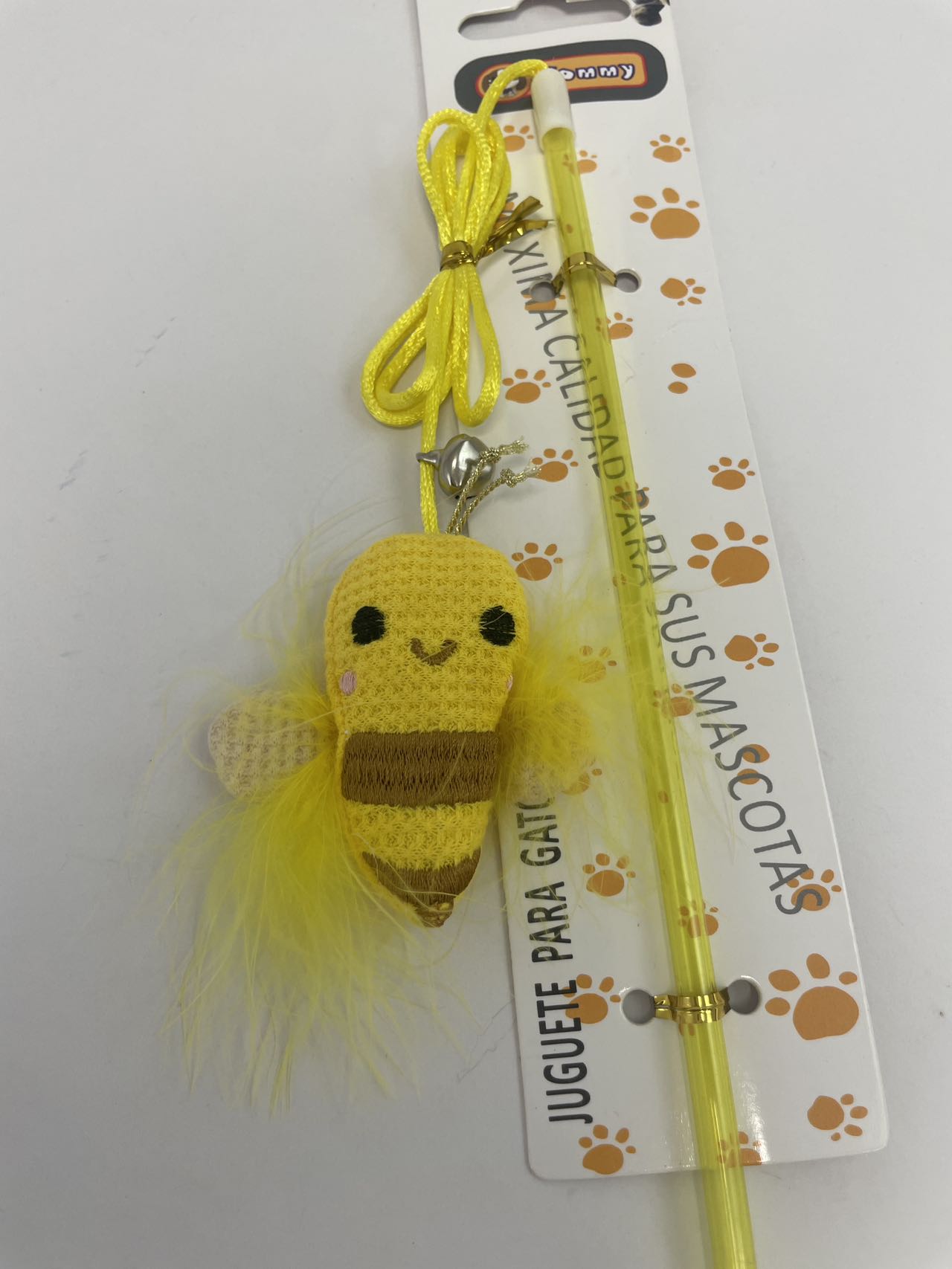 KFX-0628413 Interactive Bee Cat Teaser Wand for Playful Cats