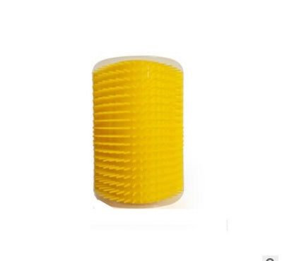 KFX-0629181 Cat Self-Grooming Wall Brush with Catnip - Durable Plastic, Soft Massage Design